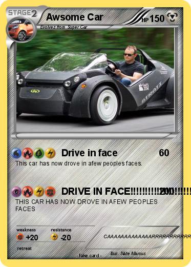 Pokemon Awsome Car