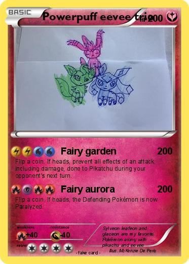 Pokemon Powerpuff eevee trio