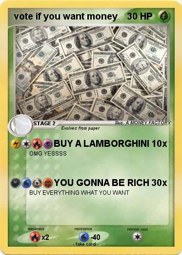 Pokemon vote if you want money