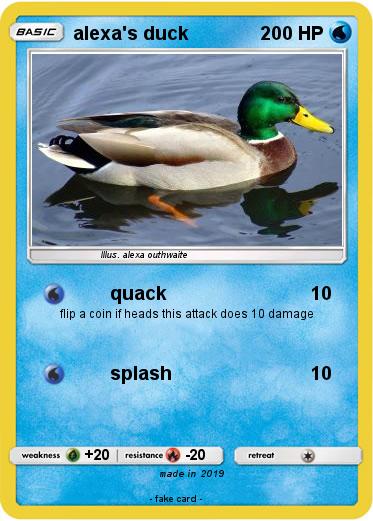 Pokemon alexa's duck
