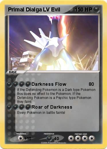 Pokemon Primal Dialga LV Evil Pokemon Primal Dialga LV Evil