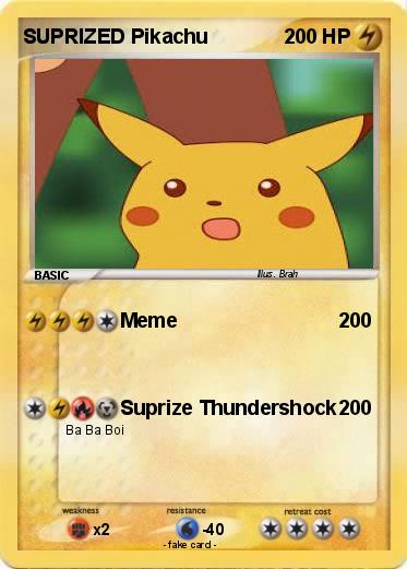 Pokemon SUPRIZED Pikachu