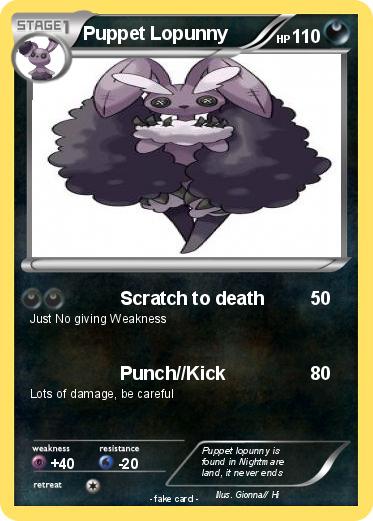 Pokemon Puppet Lopunny