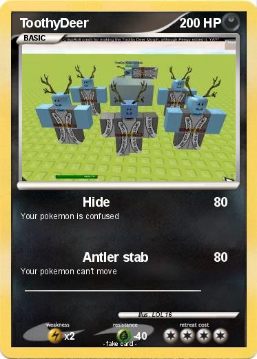 Pokemon ToothyDeer