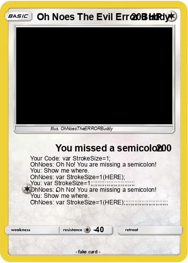 Pokemon Oh Noes The Evil Error Buddy