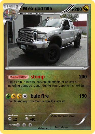 Pokemon M ex godzilla