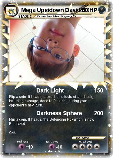Pokemon Mega Upsidown David EX