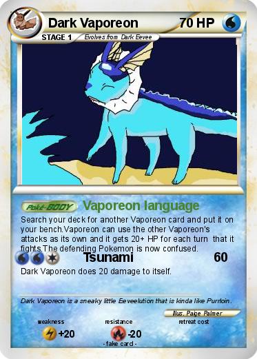 Pokemon Dark Vaporeon