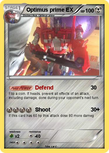 Pokemon Optimus prime EX