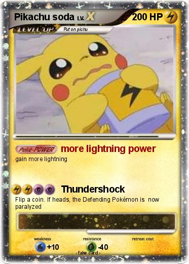 Pokemon Pikachu soda