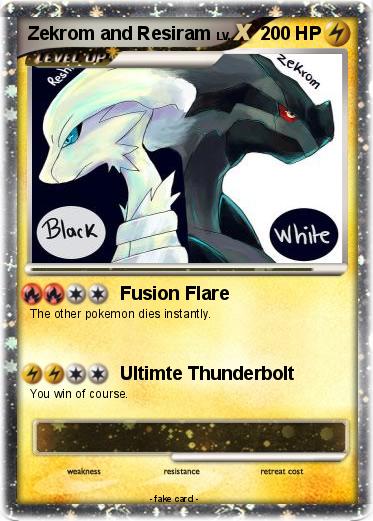 Pokemon Zekrom and Resiram