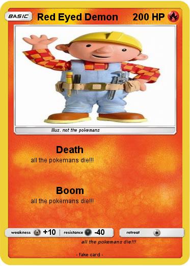 Pokemon Red Eyed Demon