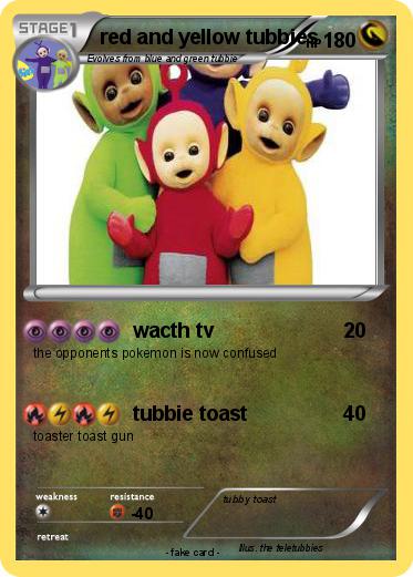 Pokemon red and yellow tubbies