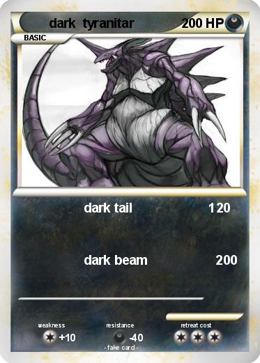 Pokemon dark  tyranitar