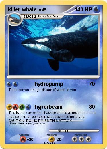 Pokemon killer whale