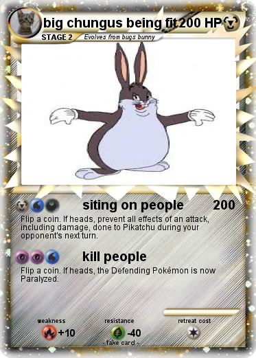 Pokemon big chungus being fit