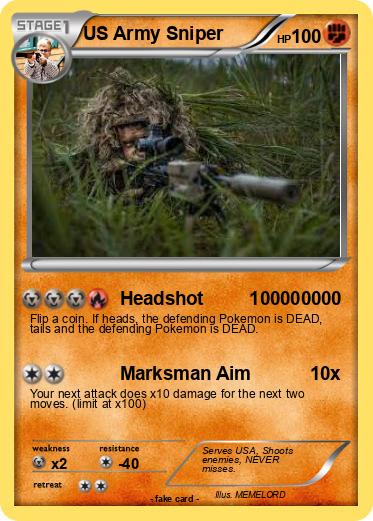 Pokemon US Army Sniper