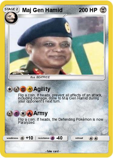 Pokemon Maj Gen Hamid