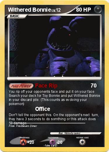 Pokemon Withered Bonnie