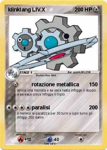 Pokemon klinklang LIV.X