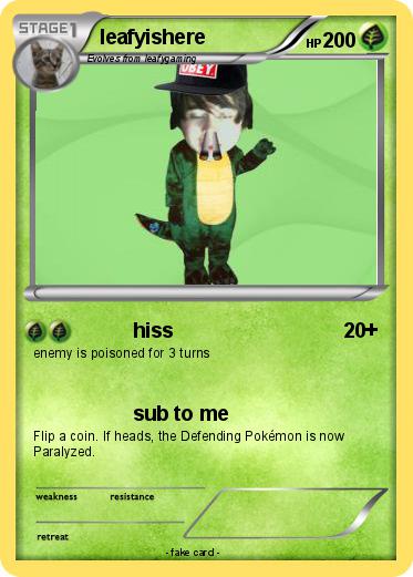 Pokemon leafyishere