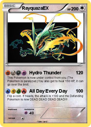 Pokemon RayquazaEX