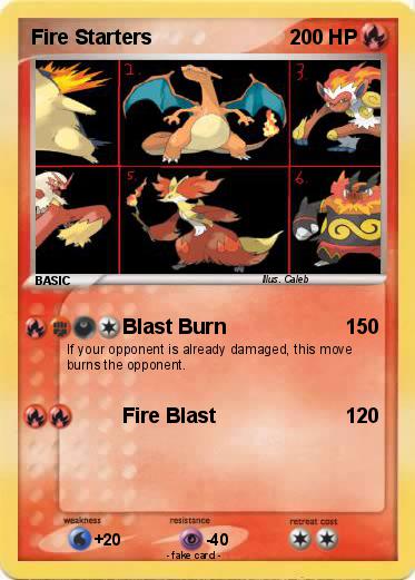 Pokemon Fire Starters