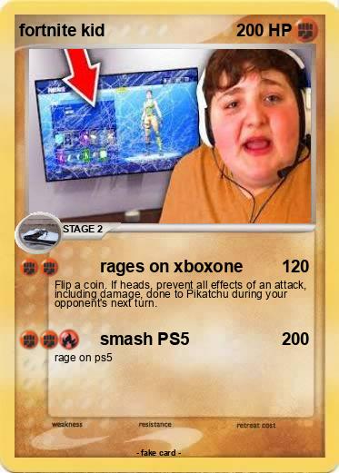 Pokemon fortnite kid