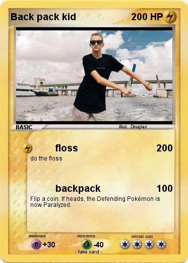 Pokemon Back pack kid