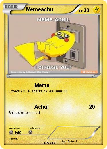Pokemon Memeachu