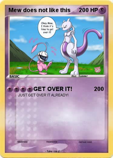 Pokemon Mew does not like this