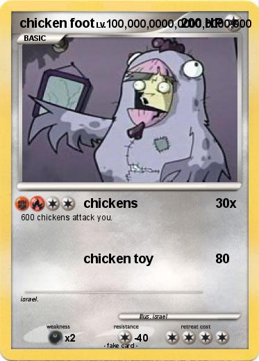 Pokemon chicken foot