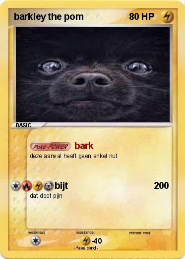 Pokemon barkley the pom