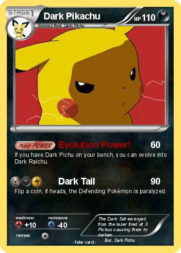 Pokemon Dark Pikachu