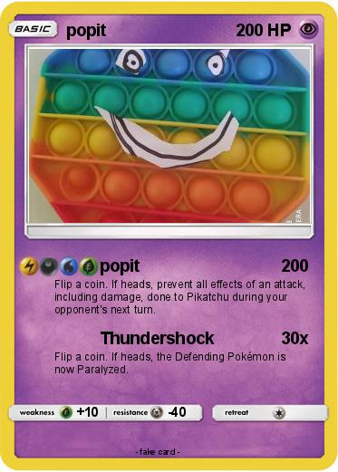 Pokemon popit