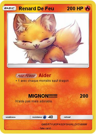 Pokemon Renard De Feu