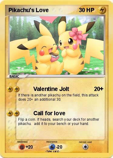 Pokemon Pikachu's Love