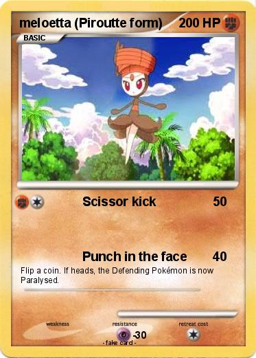 Pokemon meloetta (Piroutte form)