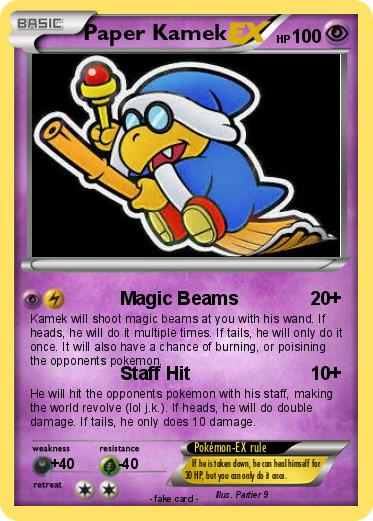 Pokemon Paper Kamek