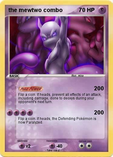 Pokemon the mewtwo combo