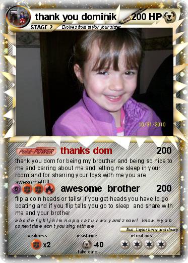 Pokemon thank you dominik