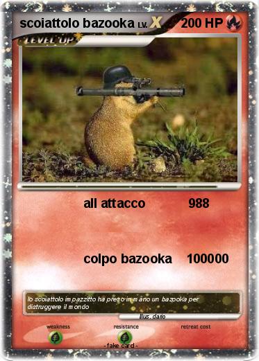 Pokemon scoiattolo bazooka