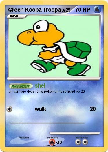Pokemon Green Koopa Troopa