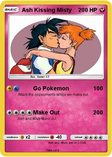 Pokemon Ash Kissing Misty