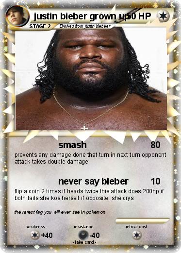 Pokemon justin bieber grown up
