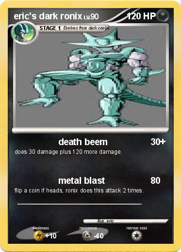 Pokemon eric's dark ronix
