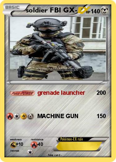 Pokemon soldier FBI GX-