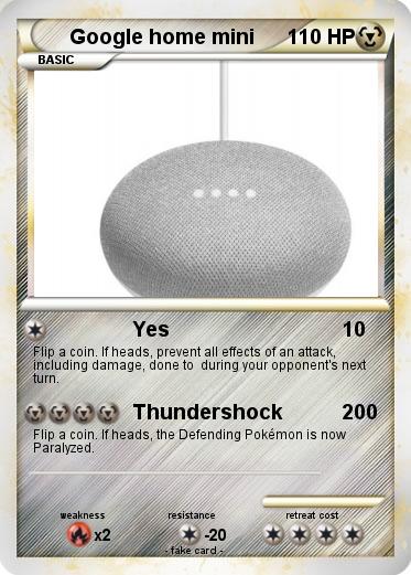 Pokemon Google home mini