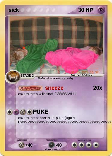 Pokemon sick