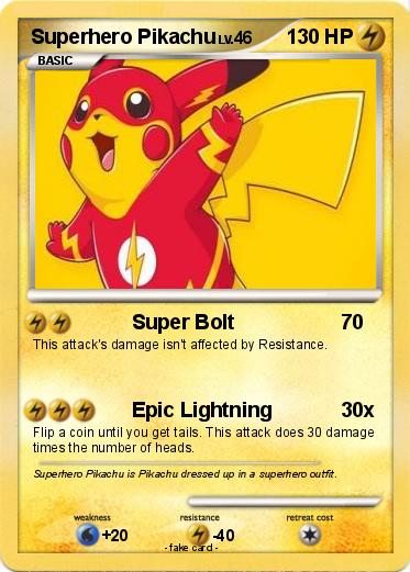 Pokemon Superhero Pikachu